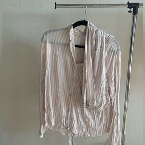 Women’s striped target pajama set long sleeve and pants